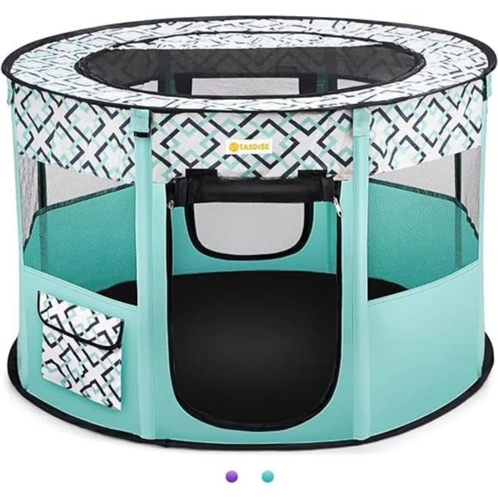 Portable Pet Playpen, Foldable Dog Playpen, Exercise Kennel Tent for Puppy, Dog